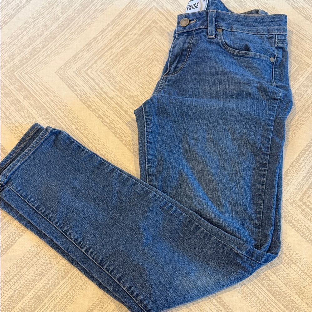 Paige Skyline Ankle Peg Jeans Women’s Size 29 Blue Denim Skinny
